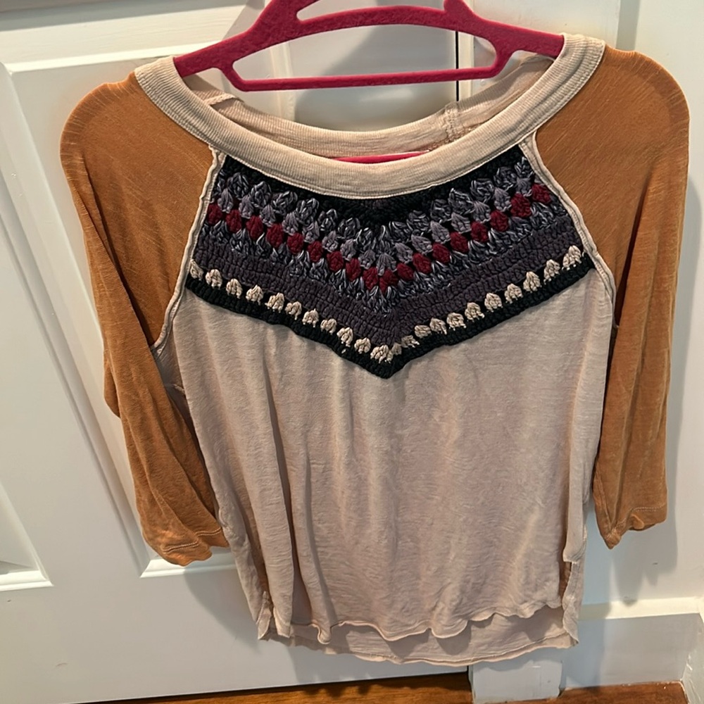 Free people embroidered top